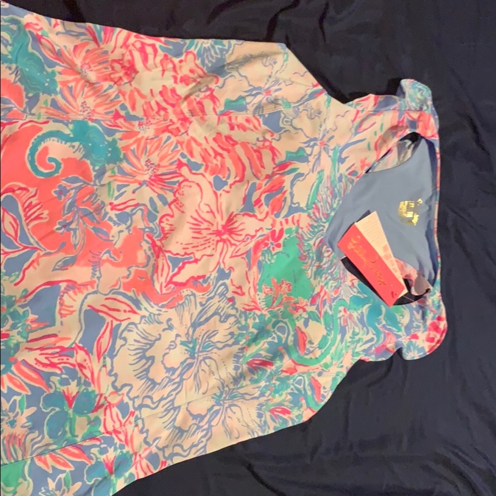 NWT Lilly Pulitzer 50+ Bria bra tank viva la Lilly